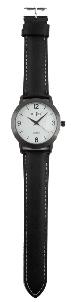 Uhren Set für Sie und Ihn in Titanoptik und Echtleder-Armband