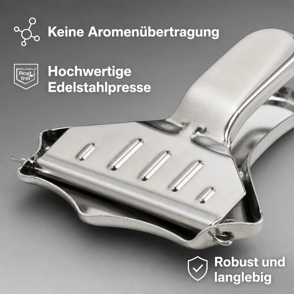 Zitronenpresse, Lemon squeezer - Edelstahl, Hochwertig, robust und langlebig