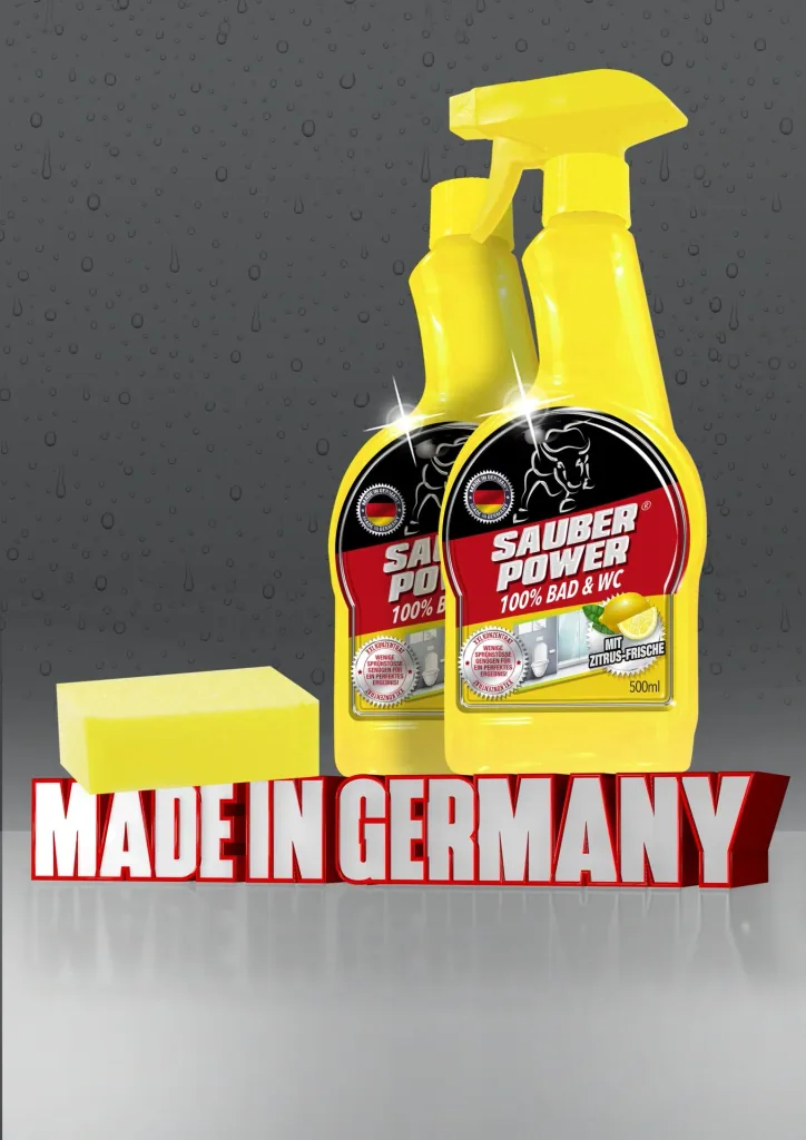 Bad & WC Reiniger-Konzentrat "Sauber-Power", 4-teilig