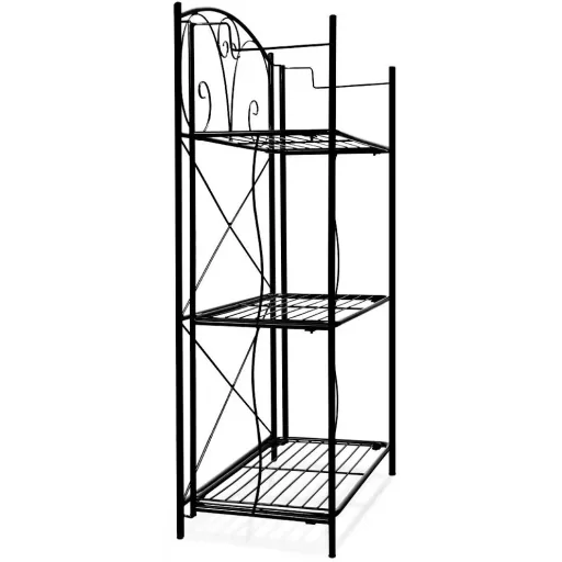 Eisenschrank, zusammenklappbar, 54x28x100cm, Schwarz