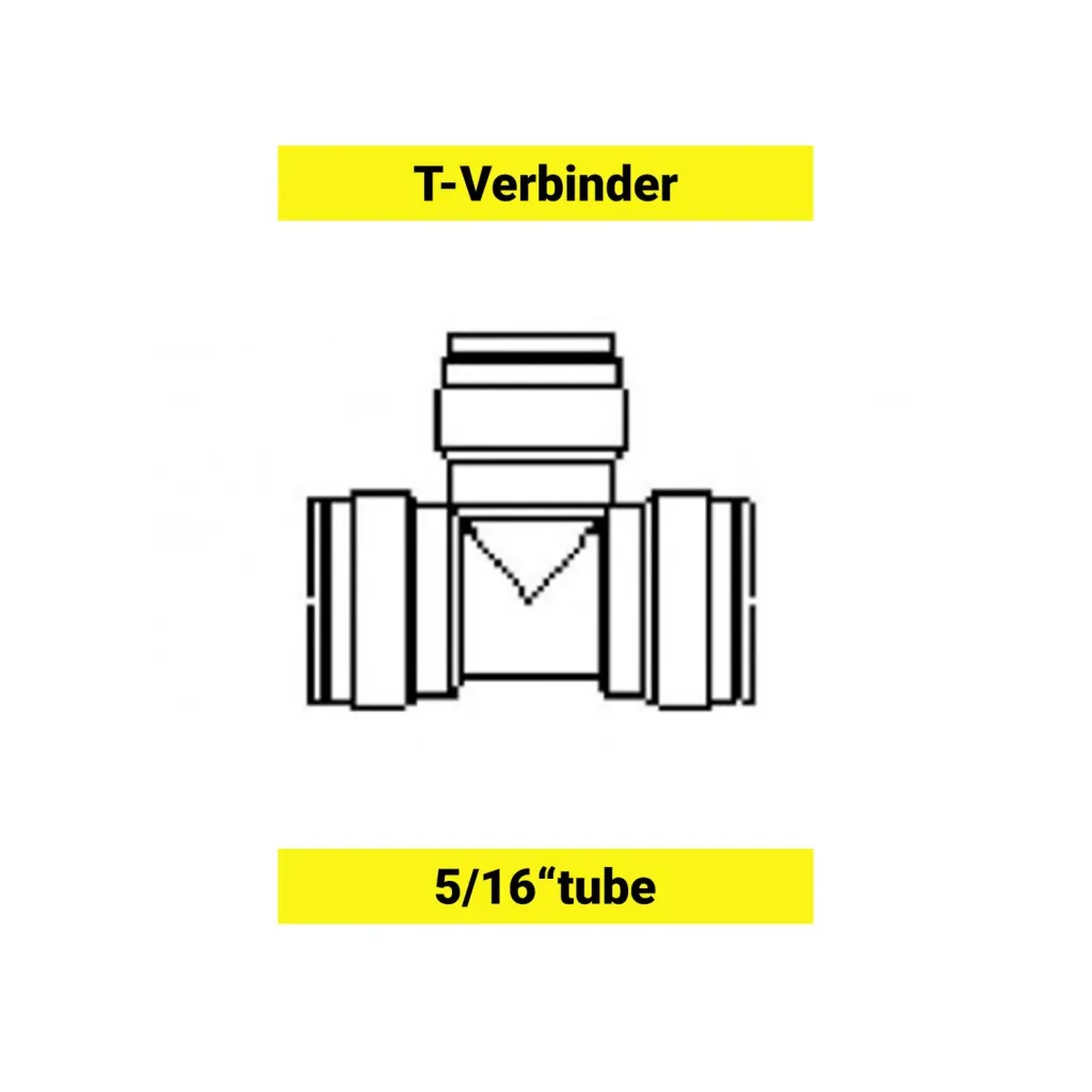 T - Verbinder für Schlauch 5/16"