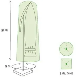 Schutzhülle für schwimmende Sonnenschirme bis zu Ø 350 cm - 86 x 86 x 200 cm