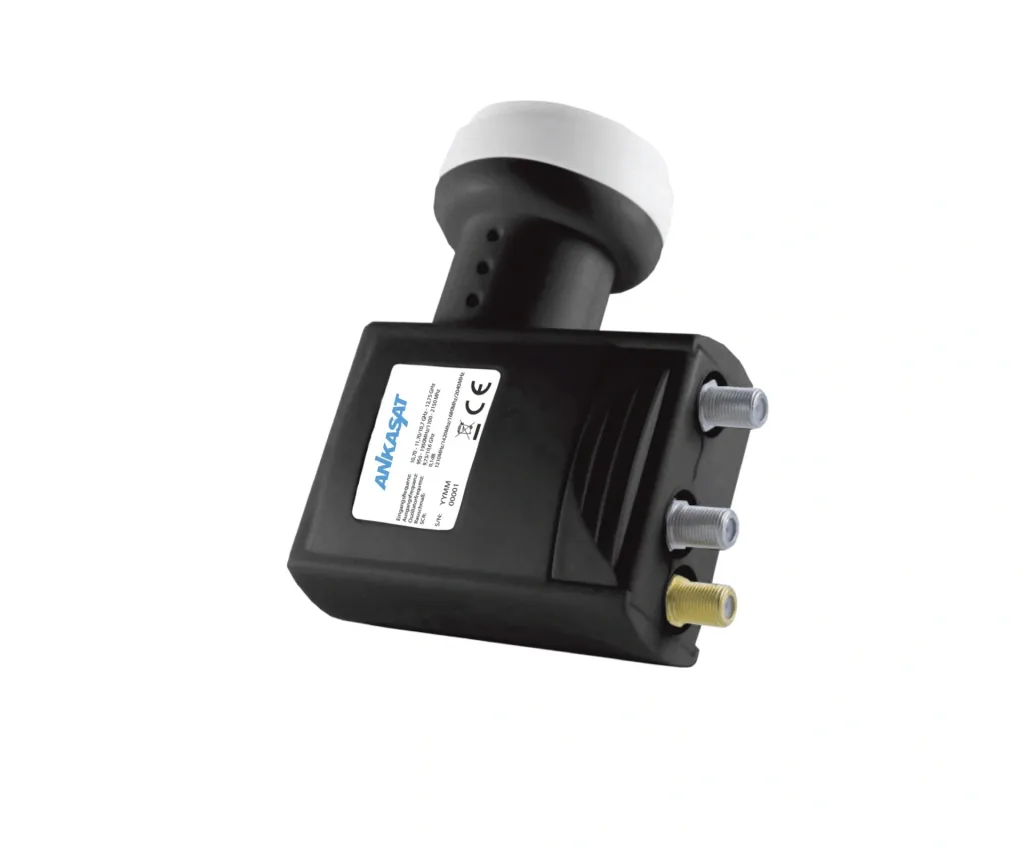 Einkabel LNB 4 x Unicable Receiver und 2 Standard Ausgänge, LTE Abschirmung
