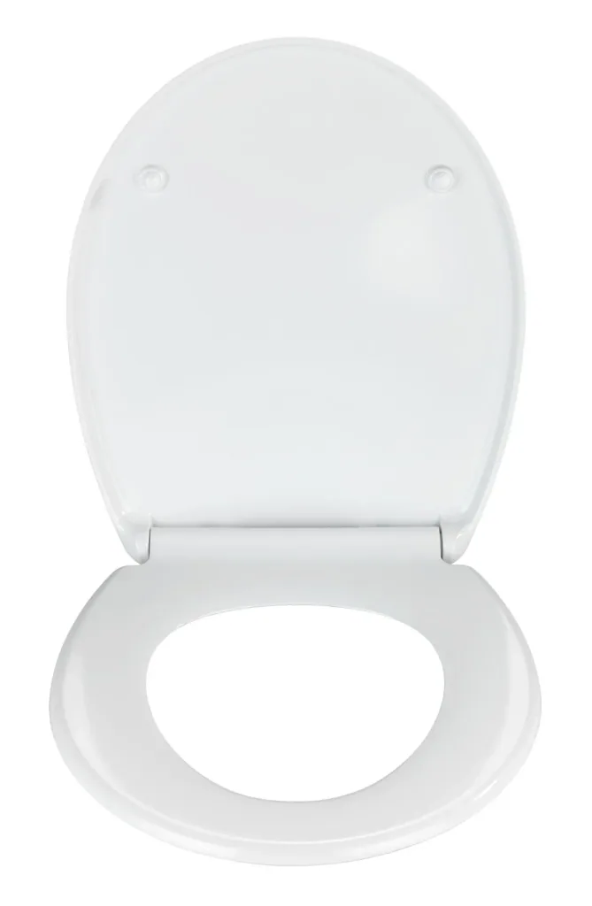 Premium WC-Sitz Tallone Weiß, Duroplast, 2-Knopf Fix-Clip Edelstahlbefestigung