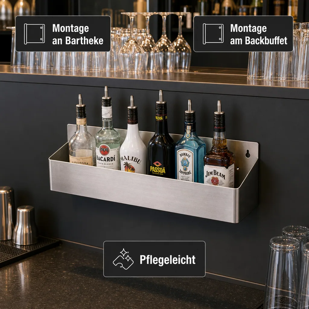 Flaschenregal, Speed Rack für 6 Flaschen, Profi-Flaschenhalter