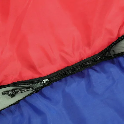 Schlafsack Bergsteiger Icy North dunkelblau + dunkelrot