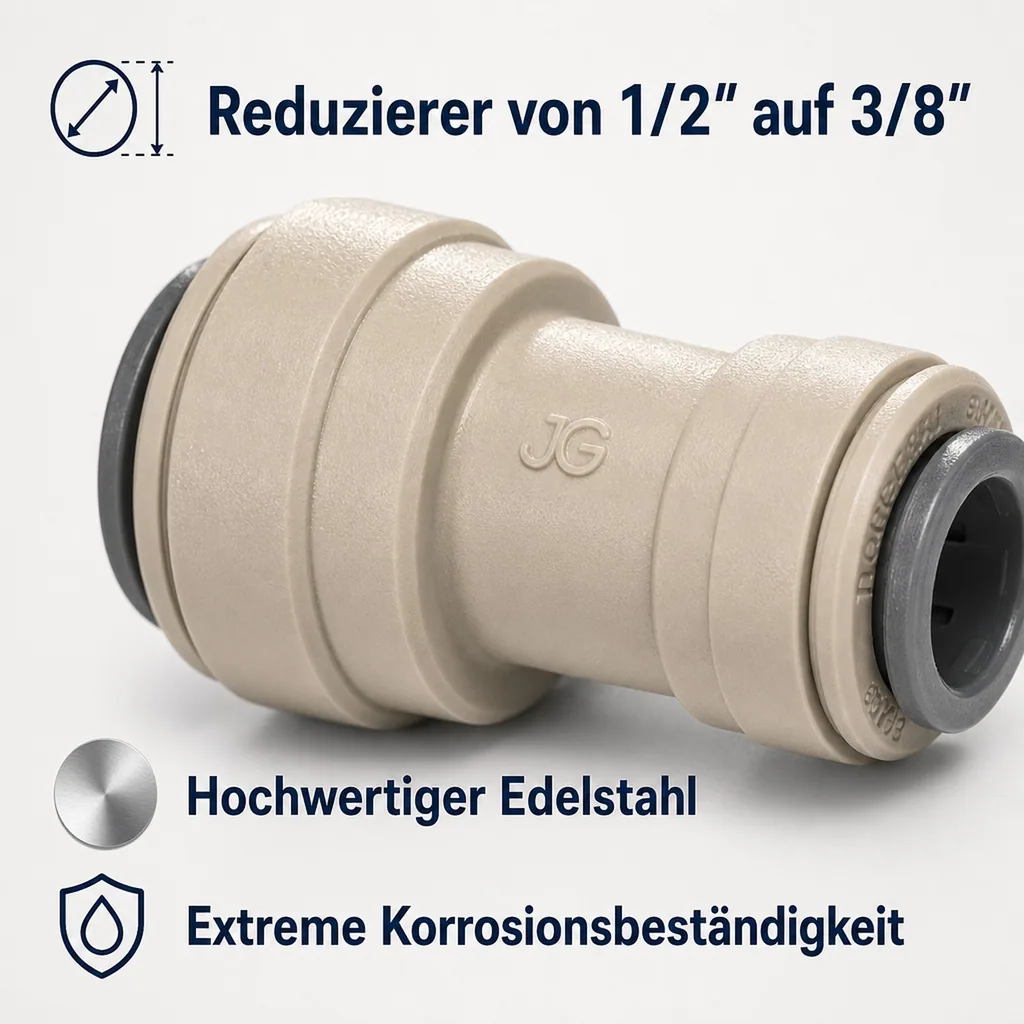 Gerader Reduzierer-Verbinder 1/2" auf 3/8"