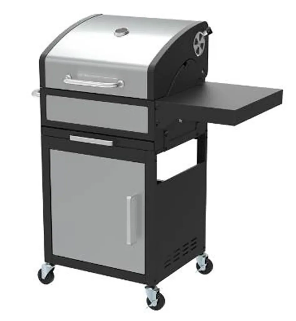 Holzkohlegrill, Grillwagen, 114 cm