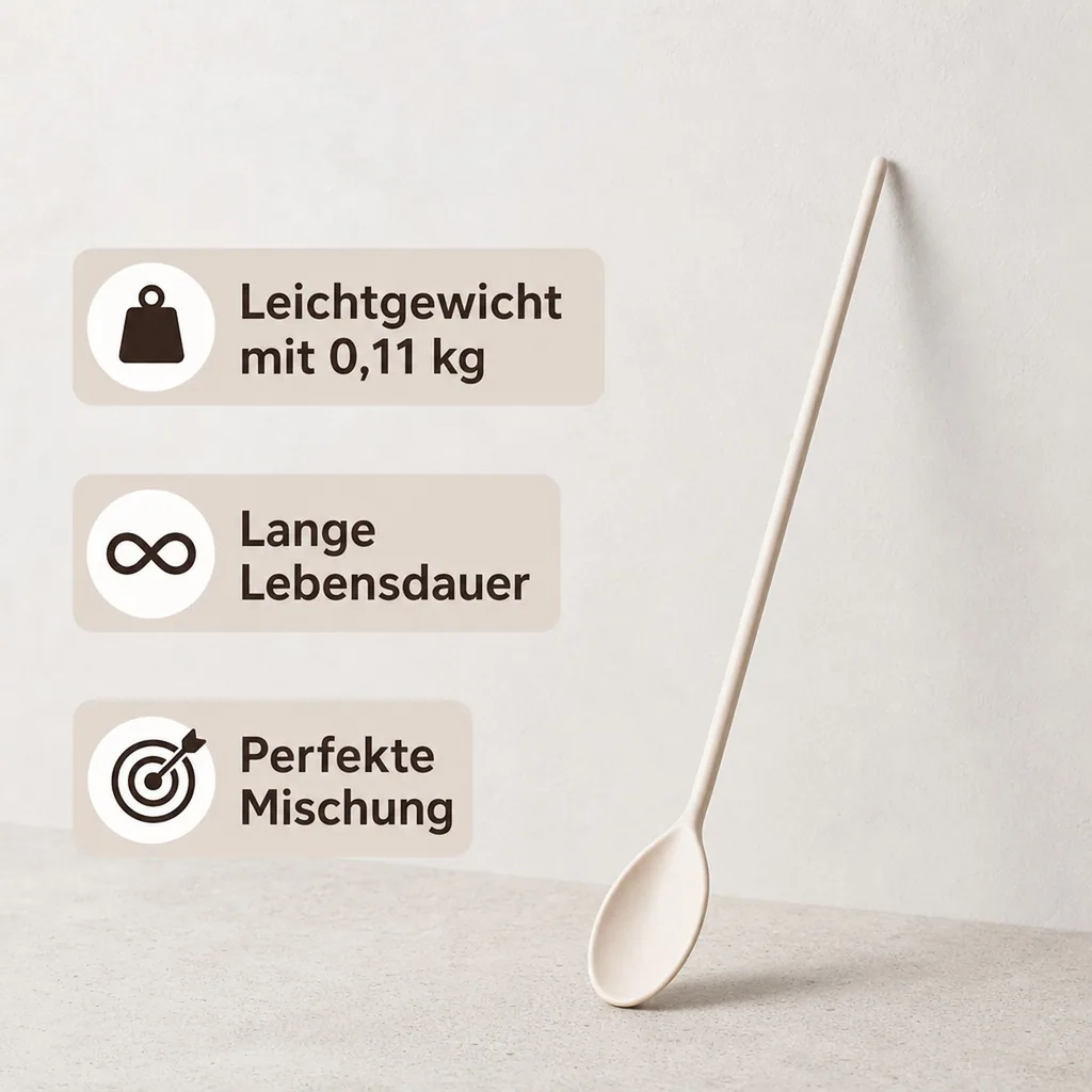Bierlöffel aus Kunststoff - Hitzebeständig & Ideal für Gleichmäßige Mischung, 80cm