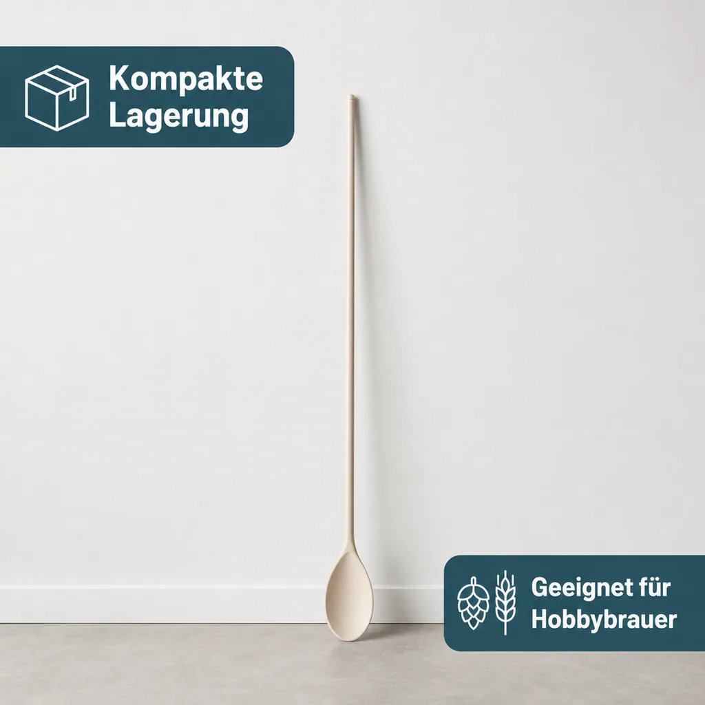 Bierlöffel aus Kunststoff - Hitzebeständig & Ideal für Gleichmäßige Mischung, 80cm