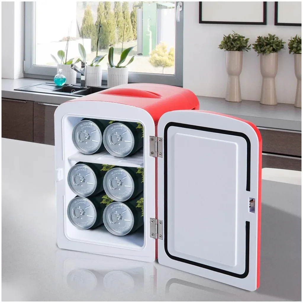 Mini Kühlschrank Wärmebox 4 Liter Rot L28 x B20 x H30cm