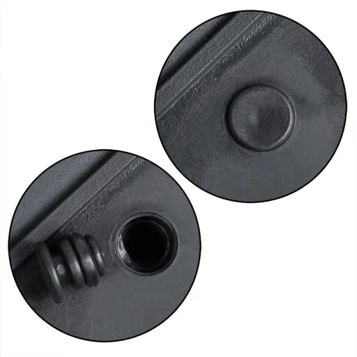 Stehender Blumentopf schwarz 83x30,5x60cm