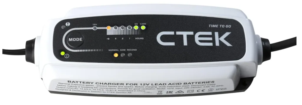 CTEK Batterieladegerät CT5 "Time to Go" - mit Countdown-Display
