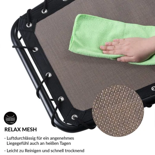 Entspannungsliege Eve mit Schaukelfunktion Mokka