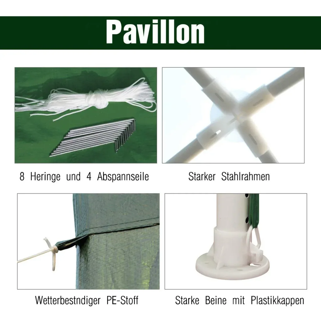 Gartenpavillon mit Klicksystem