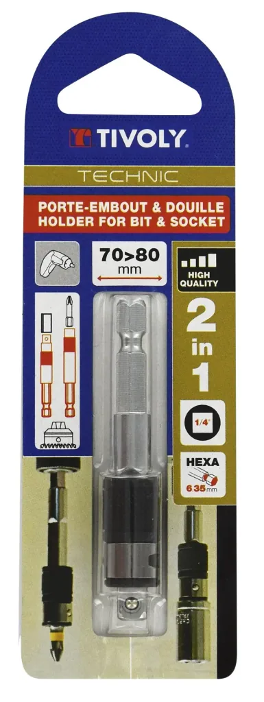Bit- Stecknusshalter, 2 in 1