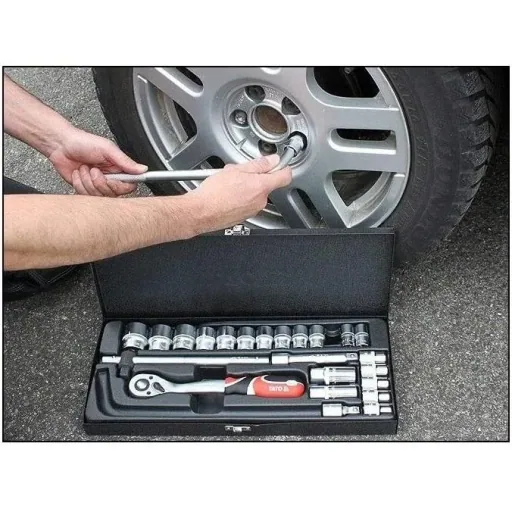YATO Set von Sechskantschlüsseln und Zubehör - 25 Teile