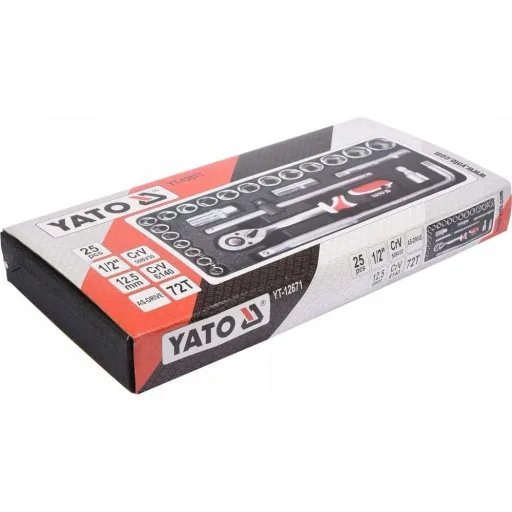 YATO Set von Sechskantschlüsseln und Zubehör - 25 Teile