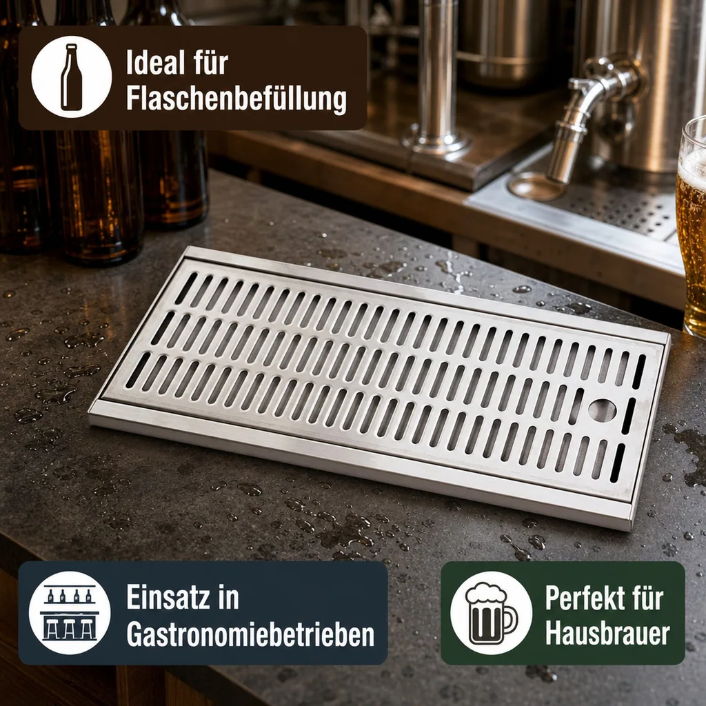 Tropfblech, Abtropfblech, Tropfschale - 250 x 160 x 20 mm