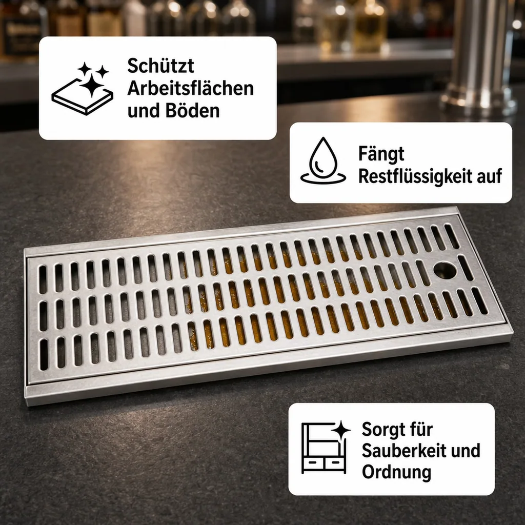 Tropfblech, Abtropfblech, Tropfschale - 250 x 160 x 20 mm