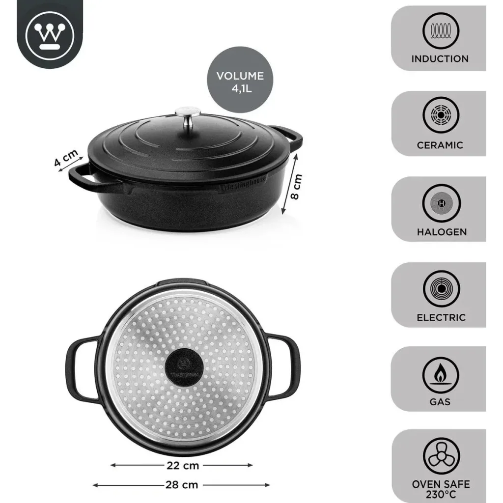Performance Series Bratpfanne - Sauteuse - Backofen geeignet - 28 cm - Schwarz