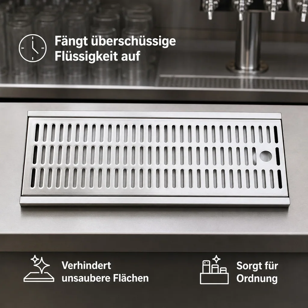 Tropfblech, Abtropfblech, Tropfschale - 700 x 300 x 27 mm