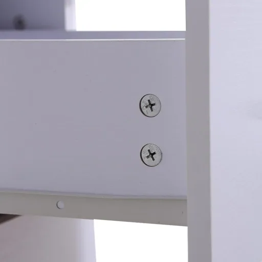 Schreibtisch Computertisch mit Schubladen Weiß