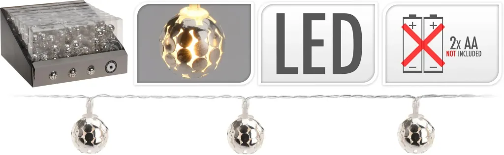 LED Lichterkette Kugeln