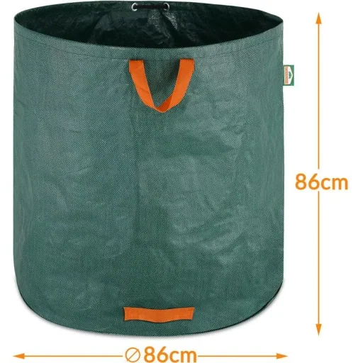 Gartensack, Satz mit 2 grünen Säcken - 500 Liter