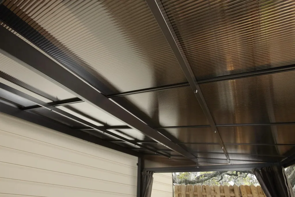 Sojag Terrassenüberdachung St. Barth 1014 423×298×240 cm Anthrazit – 8-mm-Doppelstegplatten & Schneelaststützen