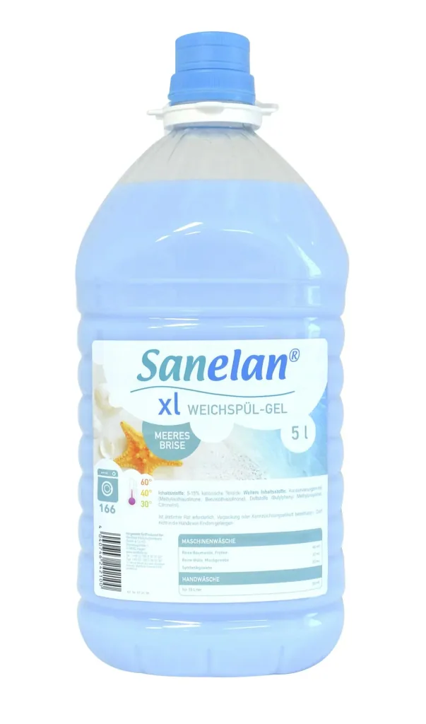 Weichspülgel Meeresbrise, 5 l inklusive Dosierbecher und Auslaufhahn