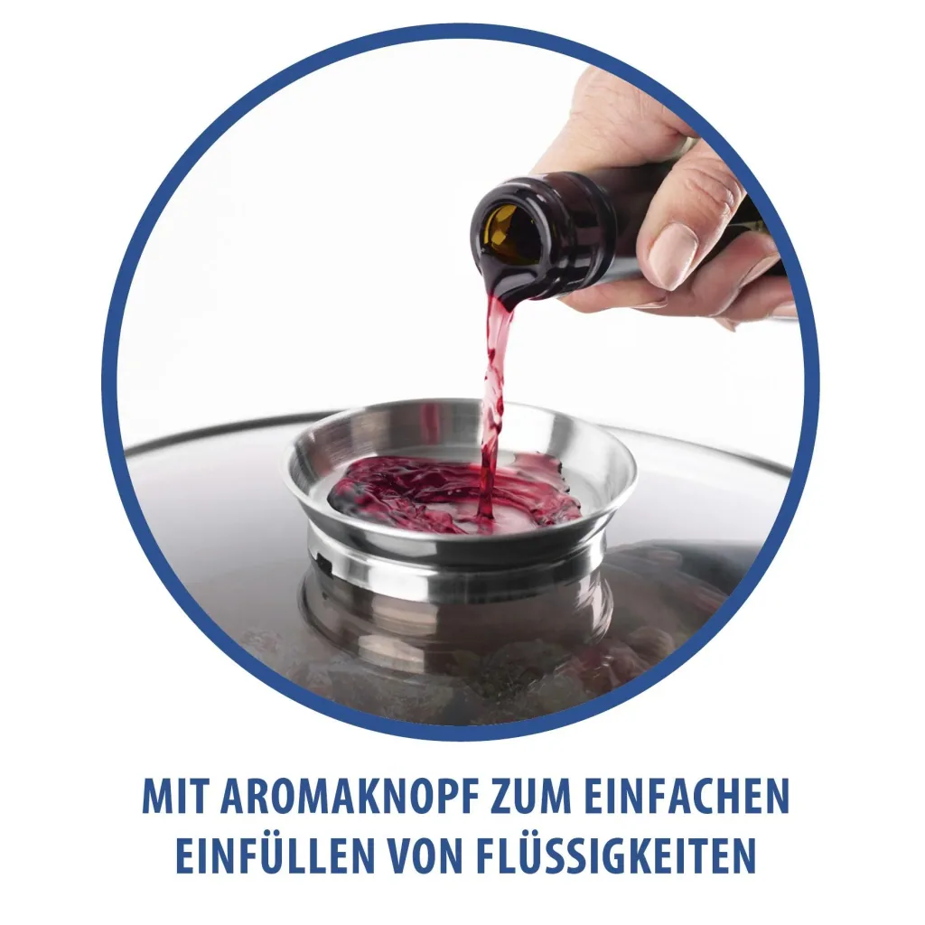 Aroma-Bräter, 4,5 Liter, 40 x 23 x 13 cm, Aluguss Universalbräter mit Aroma-Deckel