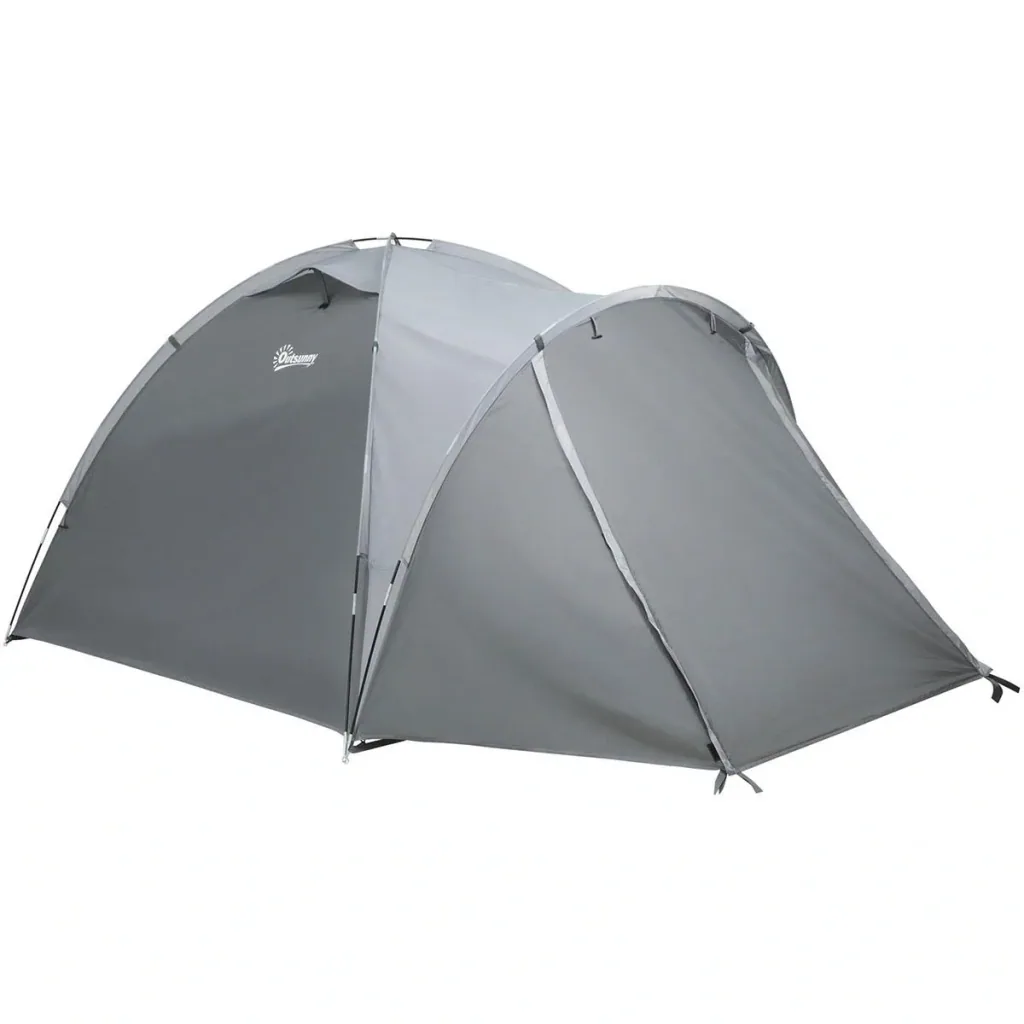 Campingzelt 2-3 Personen - Grau - 350 x 220 x 145 cm