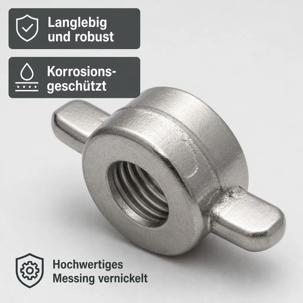 Flügelmutter 5/8" für Bierschlauch oder CO2 Schlauch