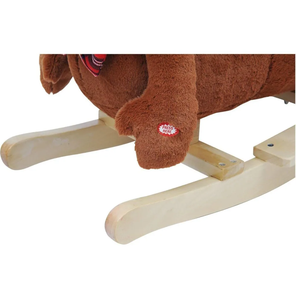 Schaukelbär Schaukelwippe: Bär mit Musik und Kuschelfell