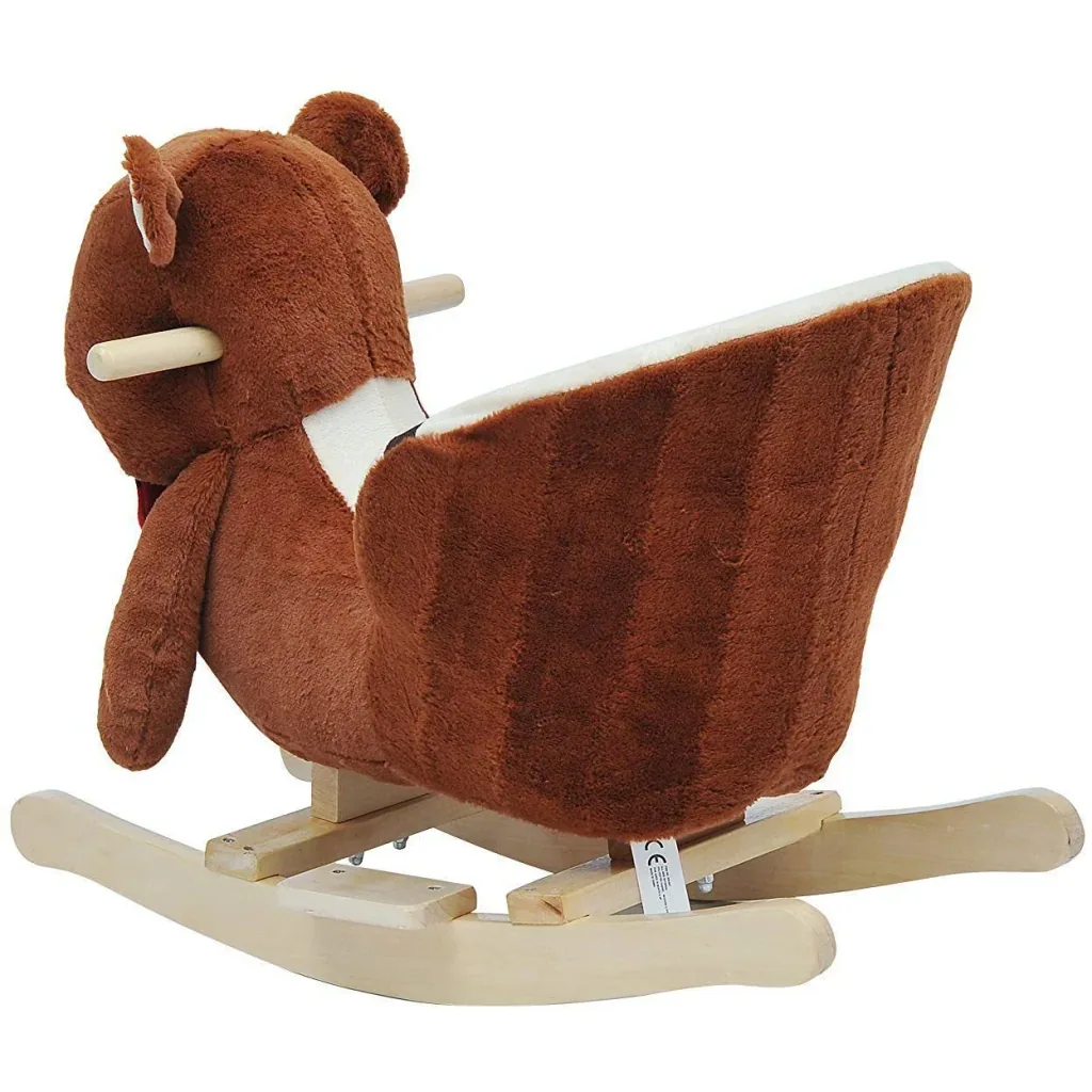 Schaukelbär Schaukelwippe: Bär mit Musik und Kuschelfell