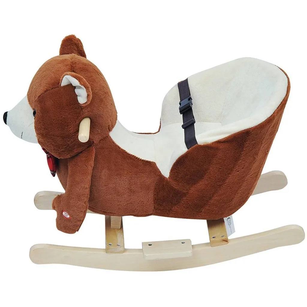 Schaukelbär Schaukelwippe: Bär mit Musik und Kuschelfell