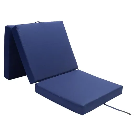 Matratze blau 190x70x10cm faltbar