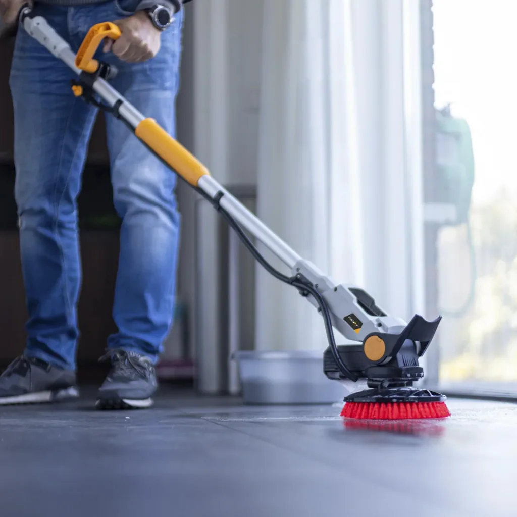 Twin Brush 18V Schrubbmaschine ohne Akku und Ladegerät