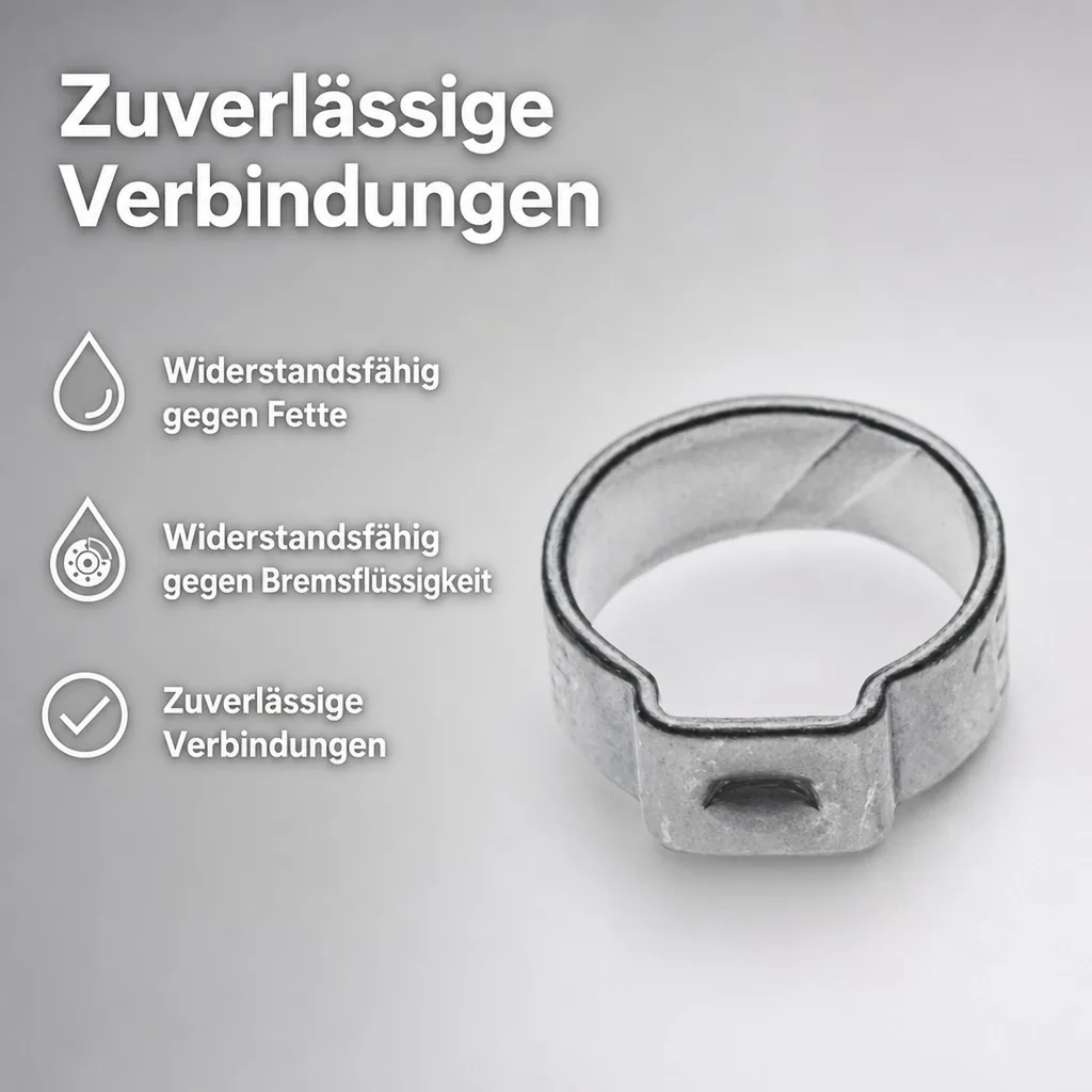 1-Ohr-Schlauchklemme für NW 4 mm, verzinkt