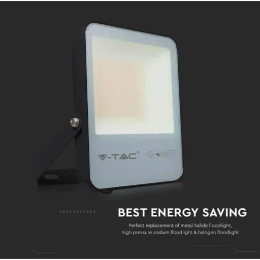 VT-100185 LED-Flutlicht - 100 W - 13700 Lm - 4000K - Schwarz - Extra effizient