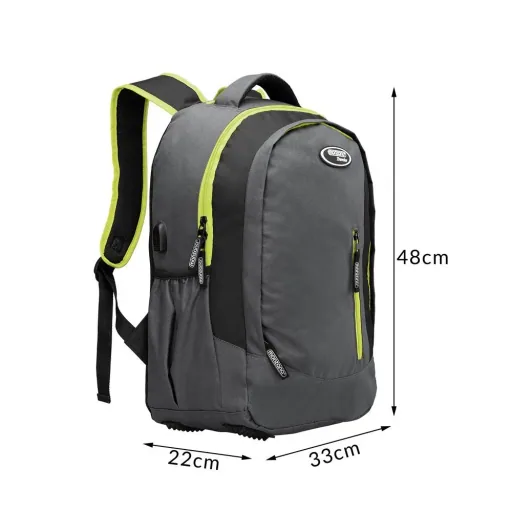 Sport- und Freizeit Rucksack 35L grau/grün