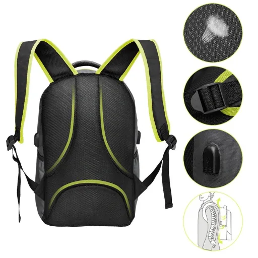 Sport- und Freizeit Rucksack 35L grau/grün