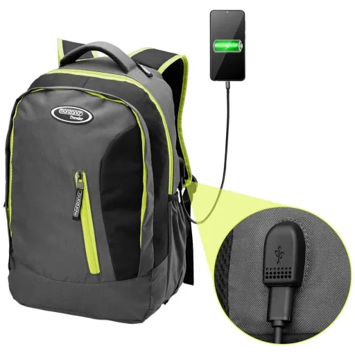 Sport- und Freizeit Rucksack 35L grau/grün