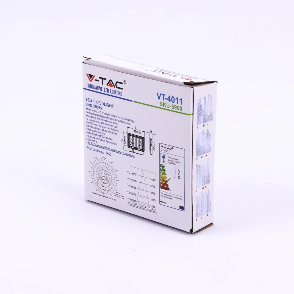 VT-4011 10W Strahler mit blauem Licht - IP65 - Atmosphärische Beleuchtung