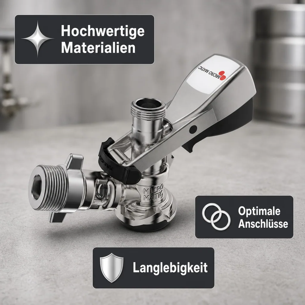 Köpi - Zapfkopf, Keg Anschluss - Micro-Matic, Kelleranstich