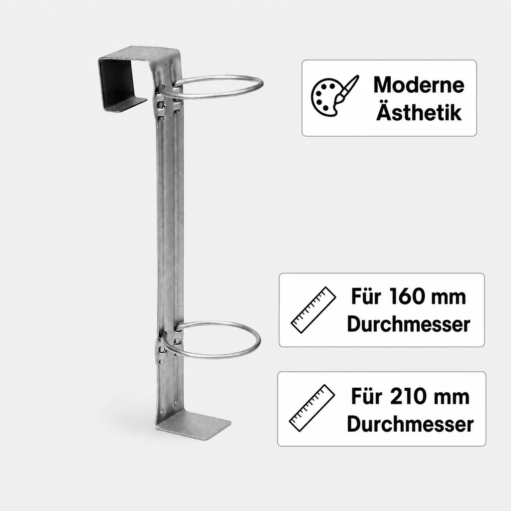 Flaschenständer, Flaschenhalter für CO2 Flasche 0,5 kg