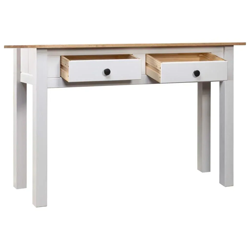 Wandtisch Panama Range 110x40x72 cm Kiefer massiv weiß