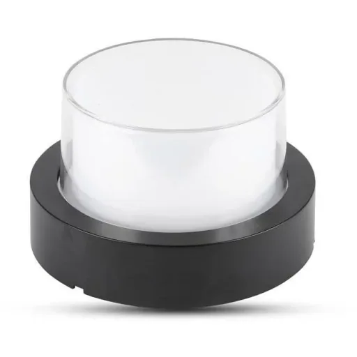 VT-831 LED-Wandleuchte - 7W - 3000K - 400 Lumen - Schwarz - Rund