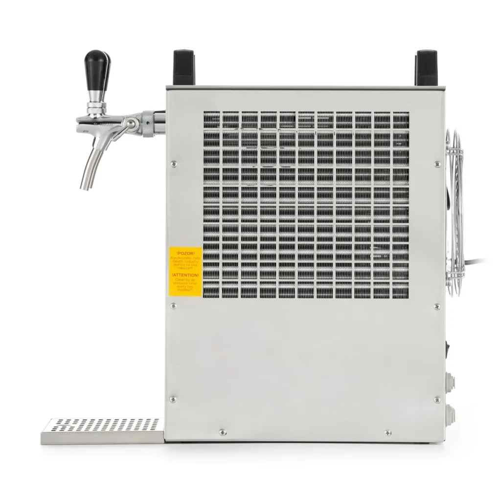 Zapfanlage, Bierzapfanlage Kontakt 70/K, 2-leitig Trockenkühlgerät aus Edelstahl, 90 Liter/h, mit Membranpumpe, Green Line